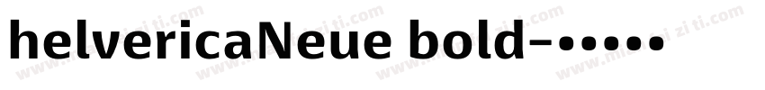 helvericaNeue bold字体转换